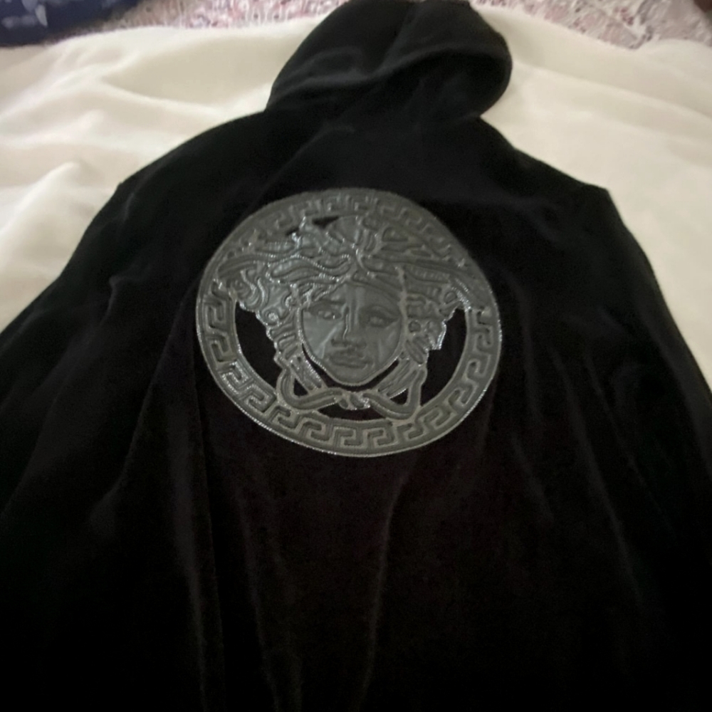Versace velvet  black hoodie